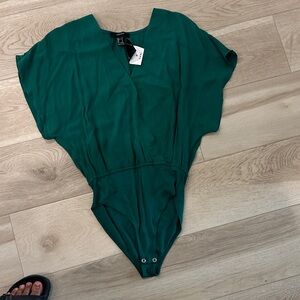 Forever 21 Green Bodysuit